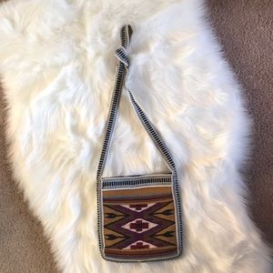 Indian Aztec Print Kilim Crossbody Clutch Purse